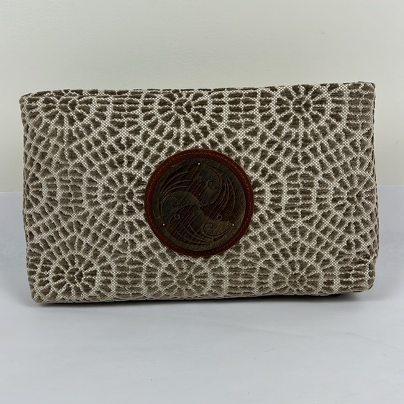 Add Libb Handbags - Add Libb Designs Fabric Boho Biloba Handbag Clutch OOAK